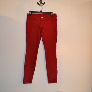 Meesh and Mia red skinny stretch jeans size 6